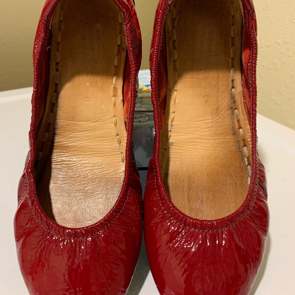 Tieks Ruby Red Patent Size 6
